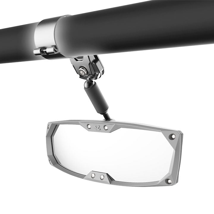 Halo-R Rearview Mirror with ABS Bezel – 2.0″ and 1.875″ Round Tube ROPS with shims