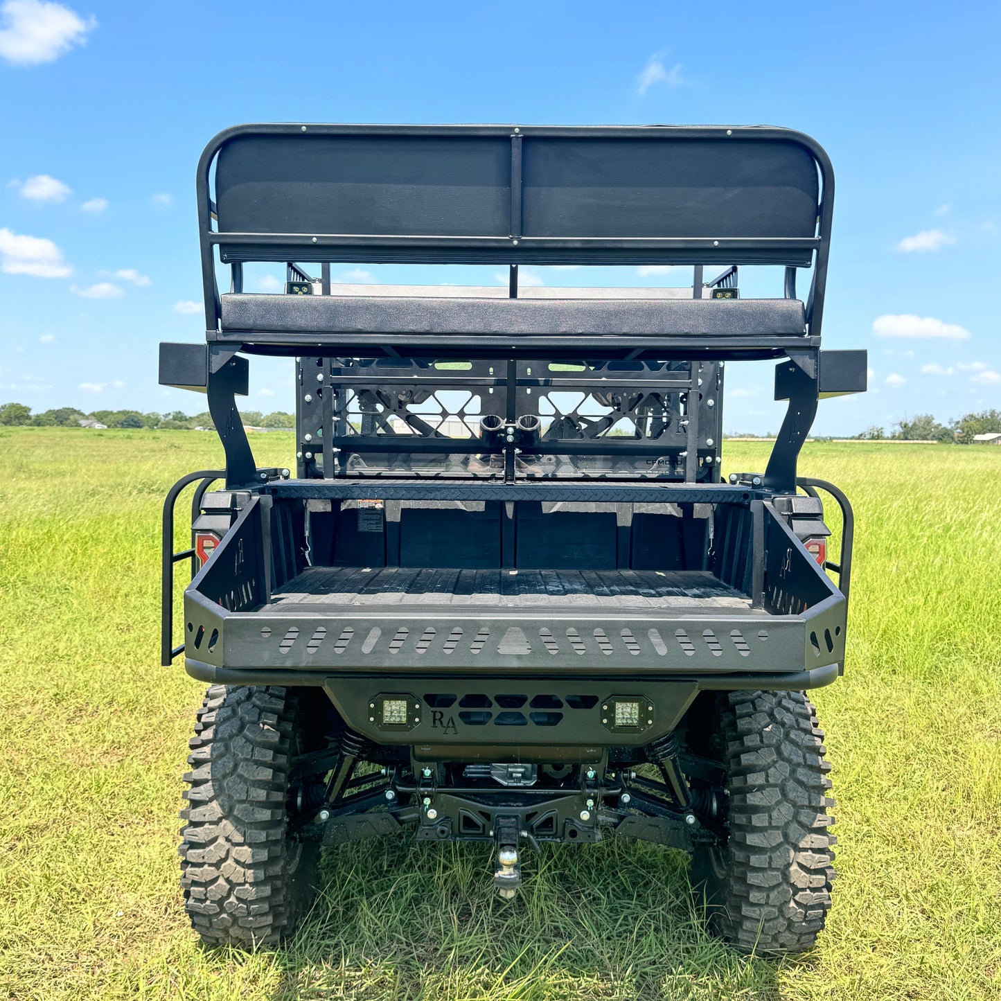 CFMoto UForce U10 Pro XL Rear High Seat and Bed Extension Cargo Rack by Ranch Armor