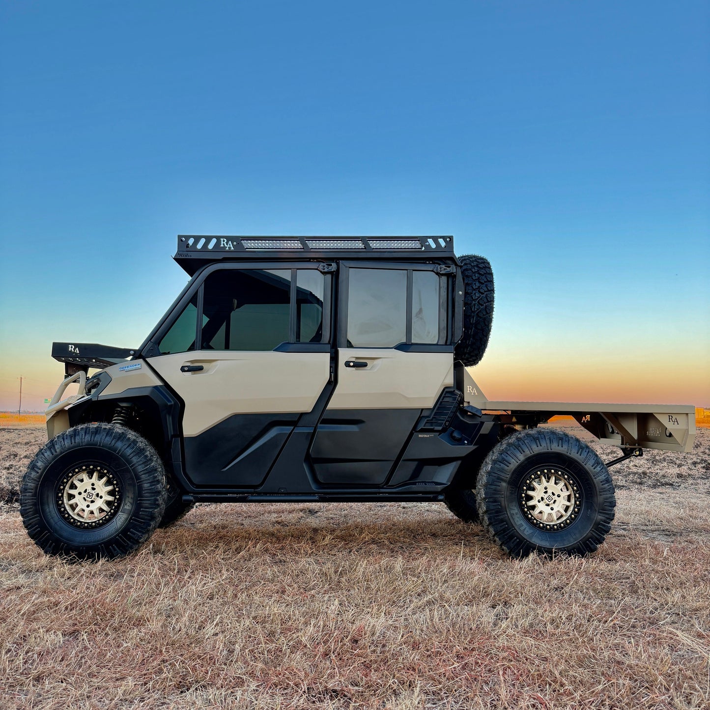 Can-Am Defender HD11 Aluminum Flatbed Side view