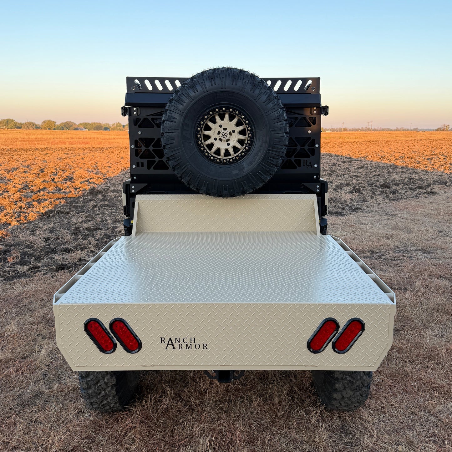 Can-Am Defender HD11 Rear View of Aluminum Flatbed