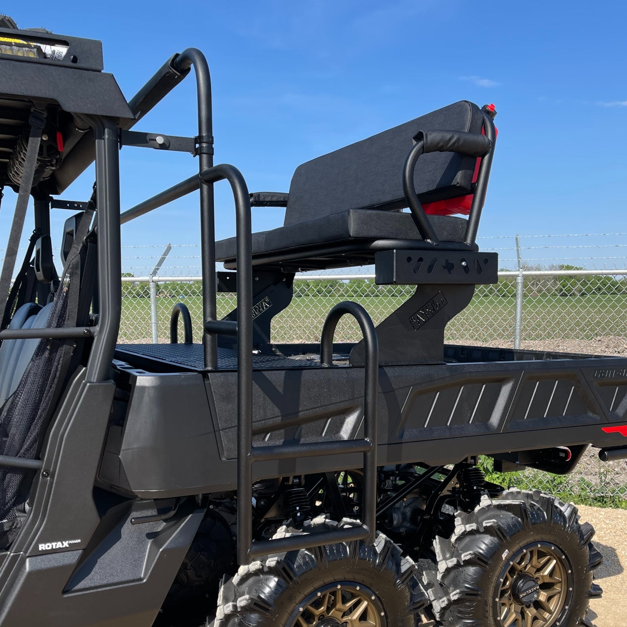 Our Ranch Armor High Seats for the Can-Am Defenders work WITHOUT modification between the regular beds and long bed models.