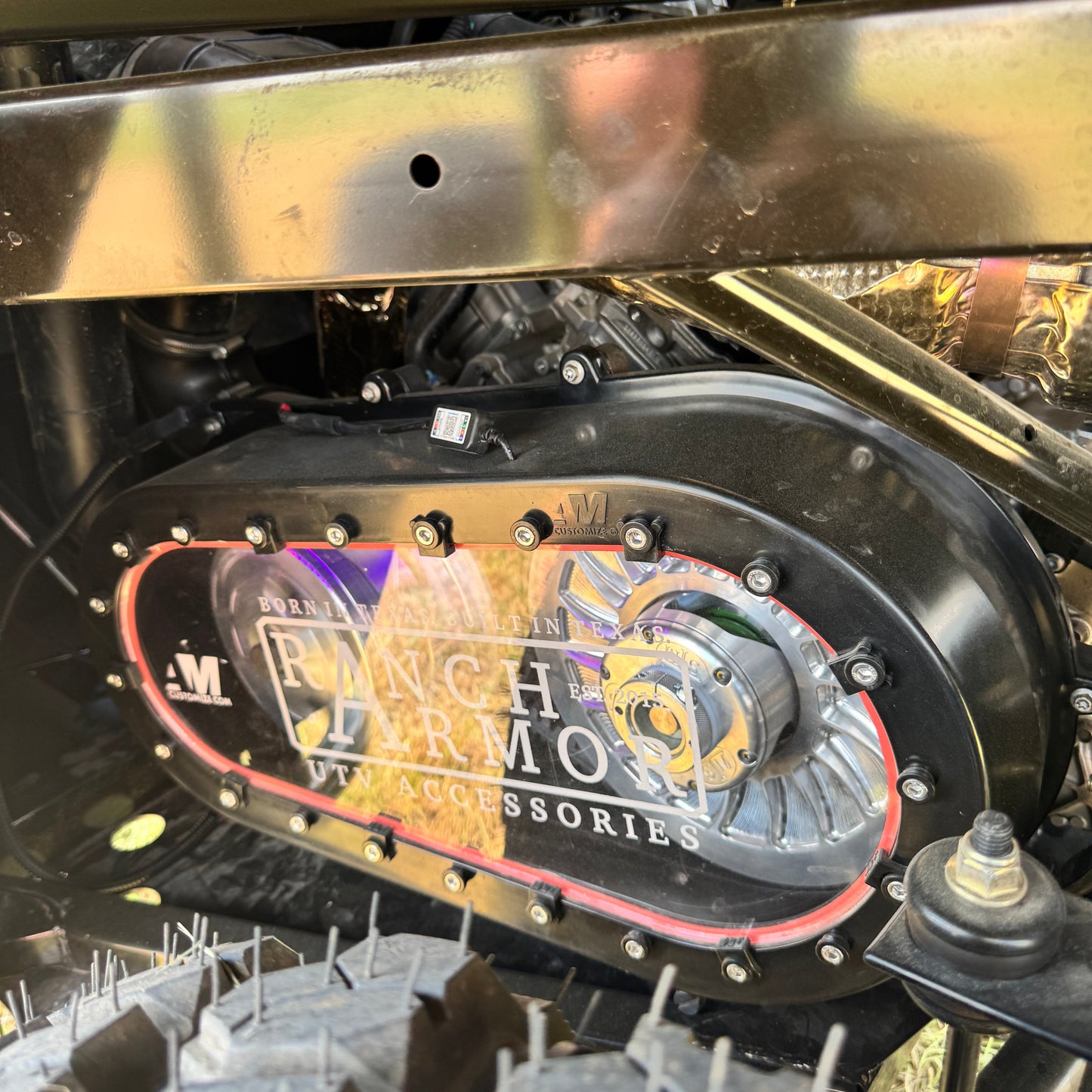Can-Am Defender Clear Clutch cover and STM Clutch on G.I. Joe