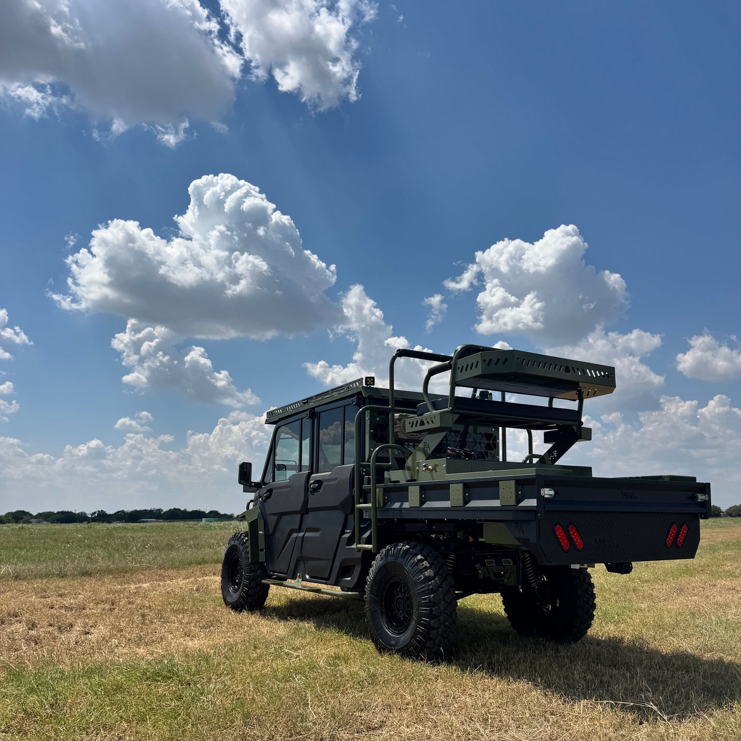 Can-Am Defender G.I. Joe in field by Ranch Armor