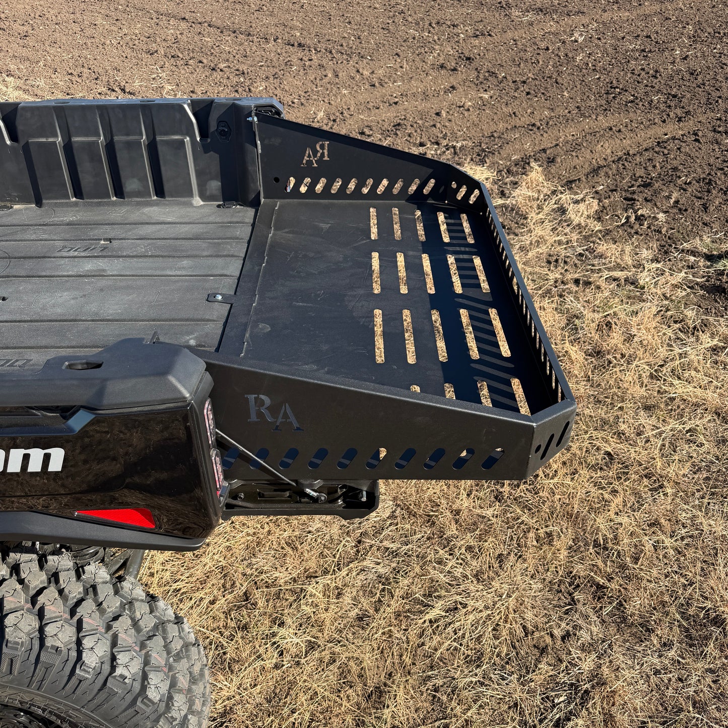 Can-Am Defender HD11 utility bed extension increasing load capacity and versatility