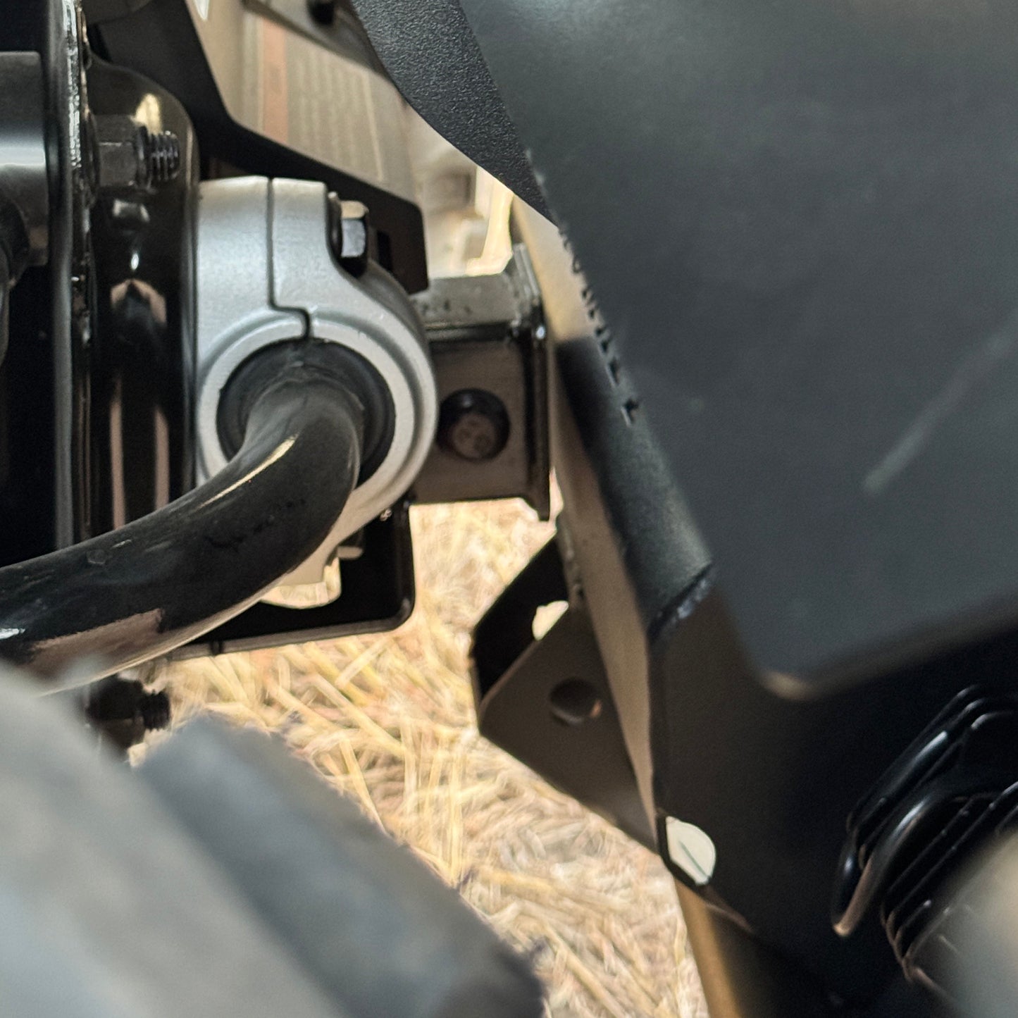 Close-up of rear Can-Am Defender HD11 clearing exhaust