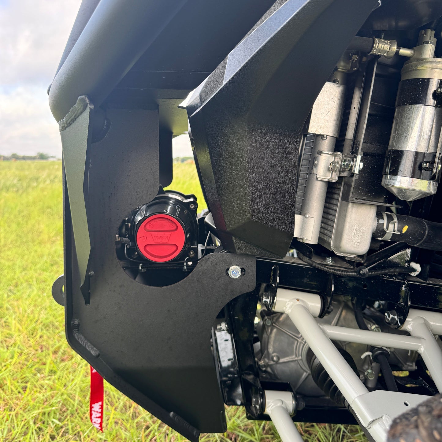 Close up of front bumper on Kawasaki Ridge