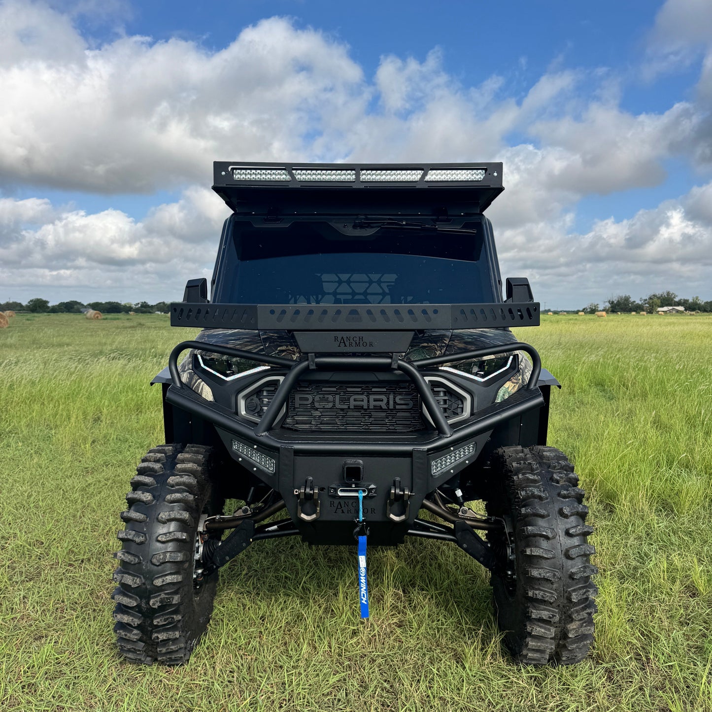 Front Bumper of Polaris 1500 Outfit by Ranch Armor