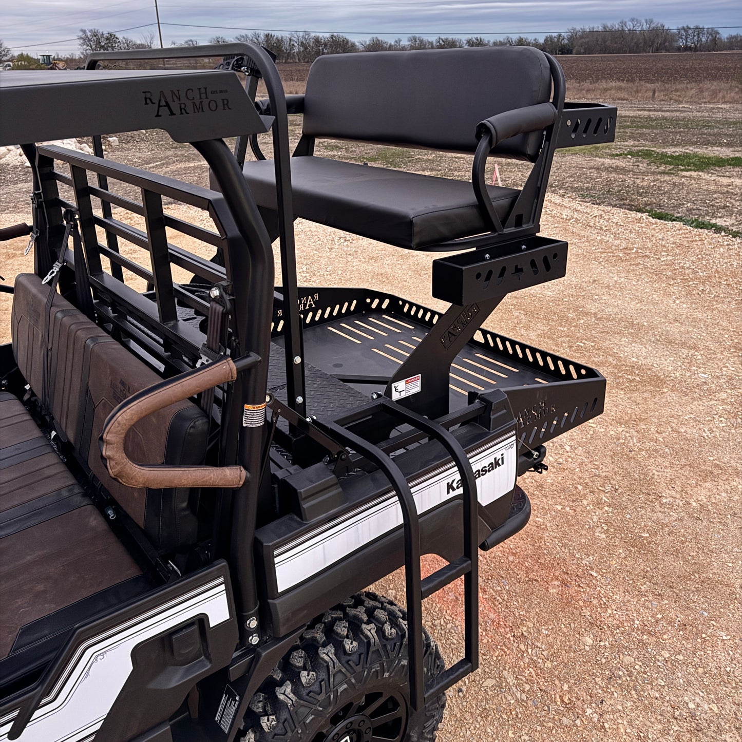 Kawasaki Mule Pro FXT High Seat and Bed Extension with Outfit by Ranch Armor