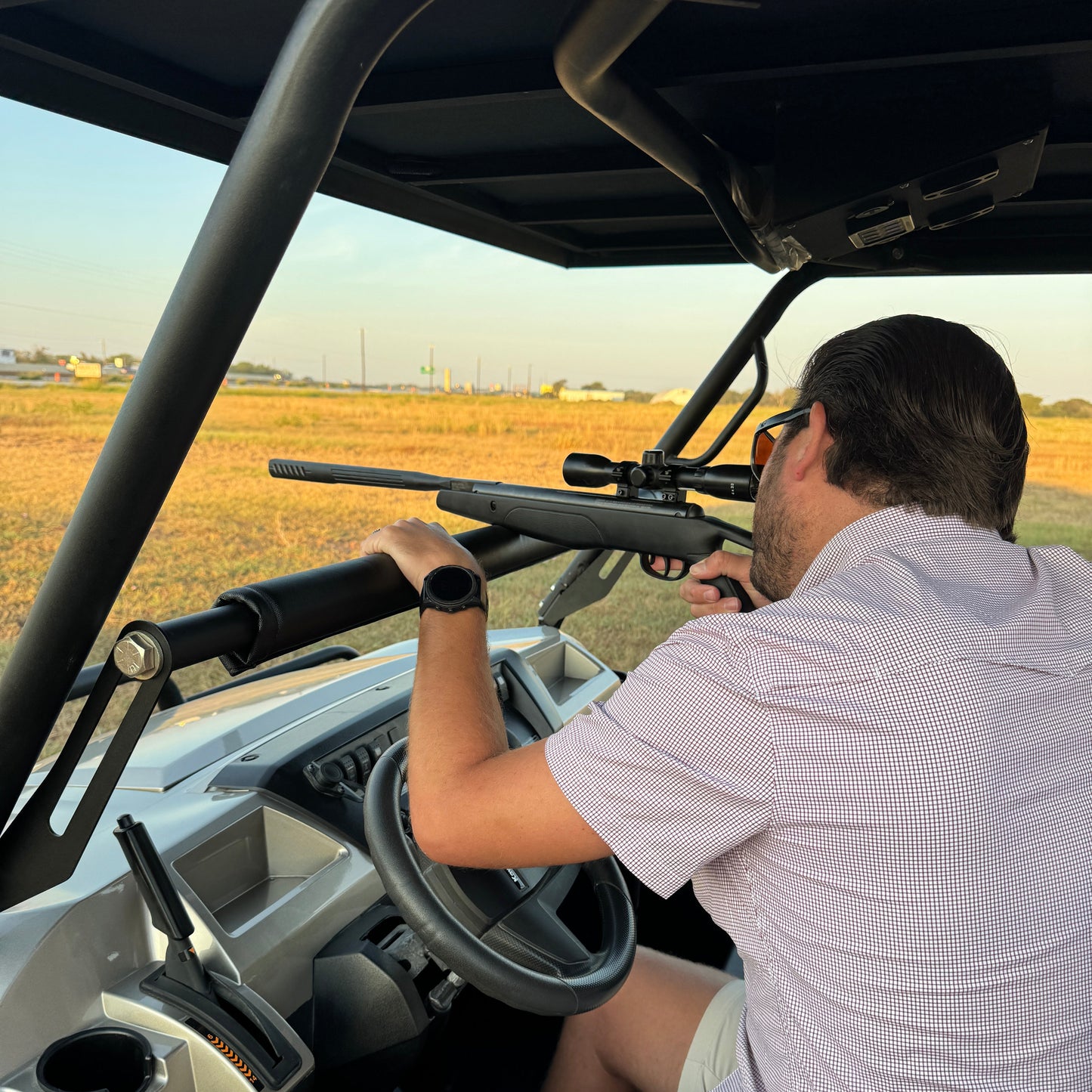 Kawasaki Mule Pro FXT Interior Rifle Rest with Nick Aiming
