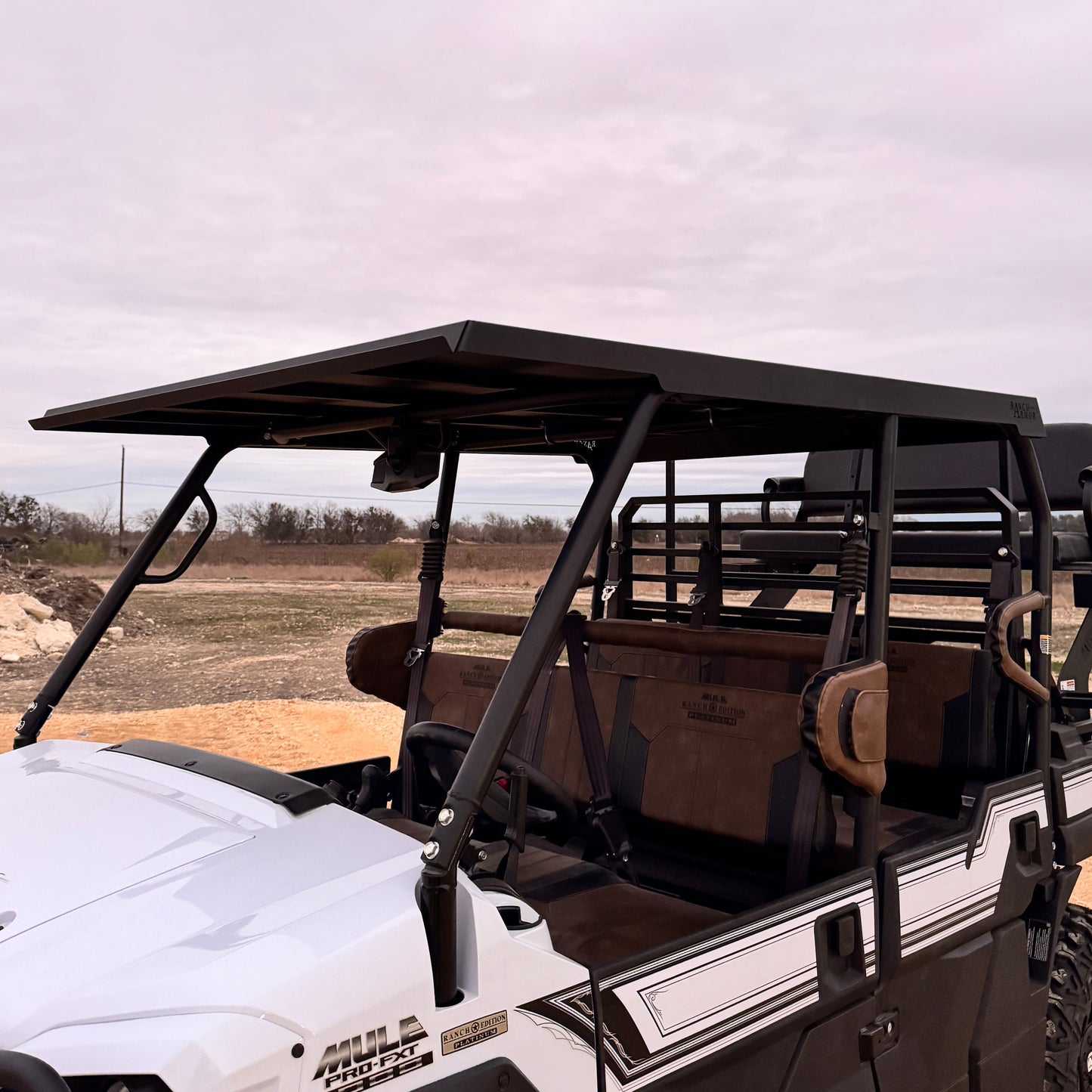 Kawasaki Mule Pro FXT Metal Top on an Outfit by Ranch Armor