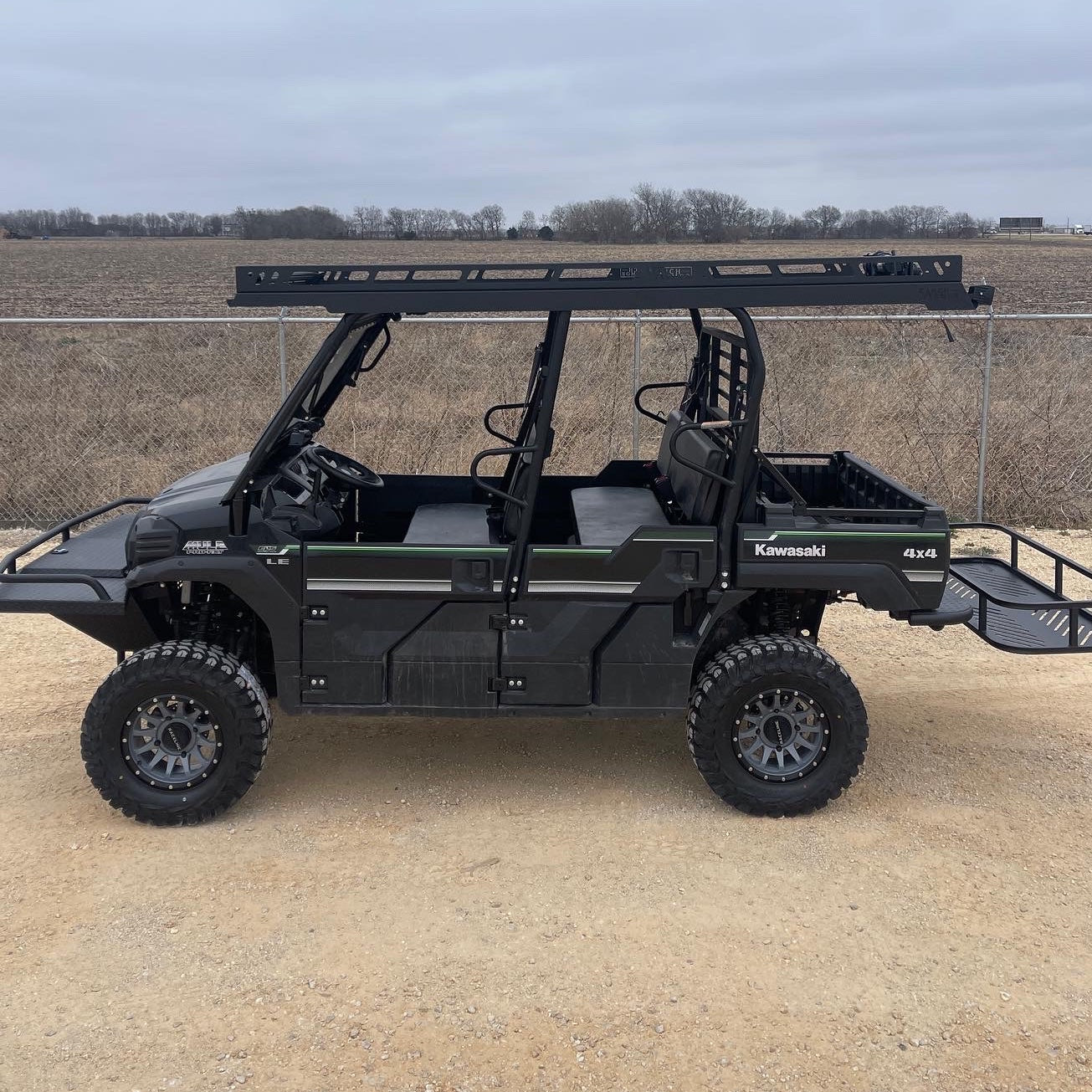 Kawasaki Mule Pro FXT/DXT Ultra Extended Top Overhangs Over Bed