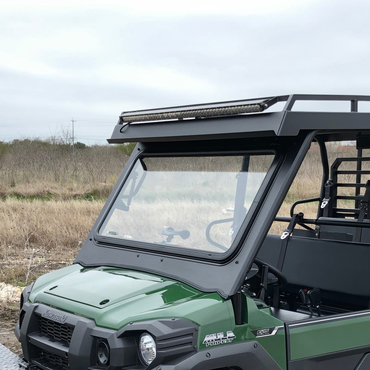Fortress Tip Out Windshield Kawasaki Mule Pro (FX & FXT)
