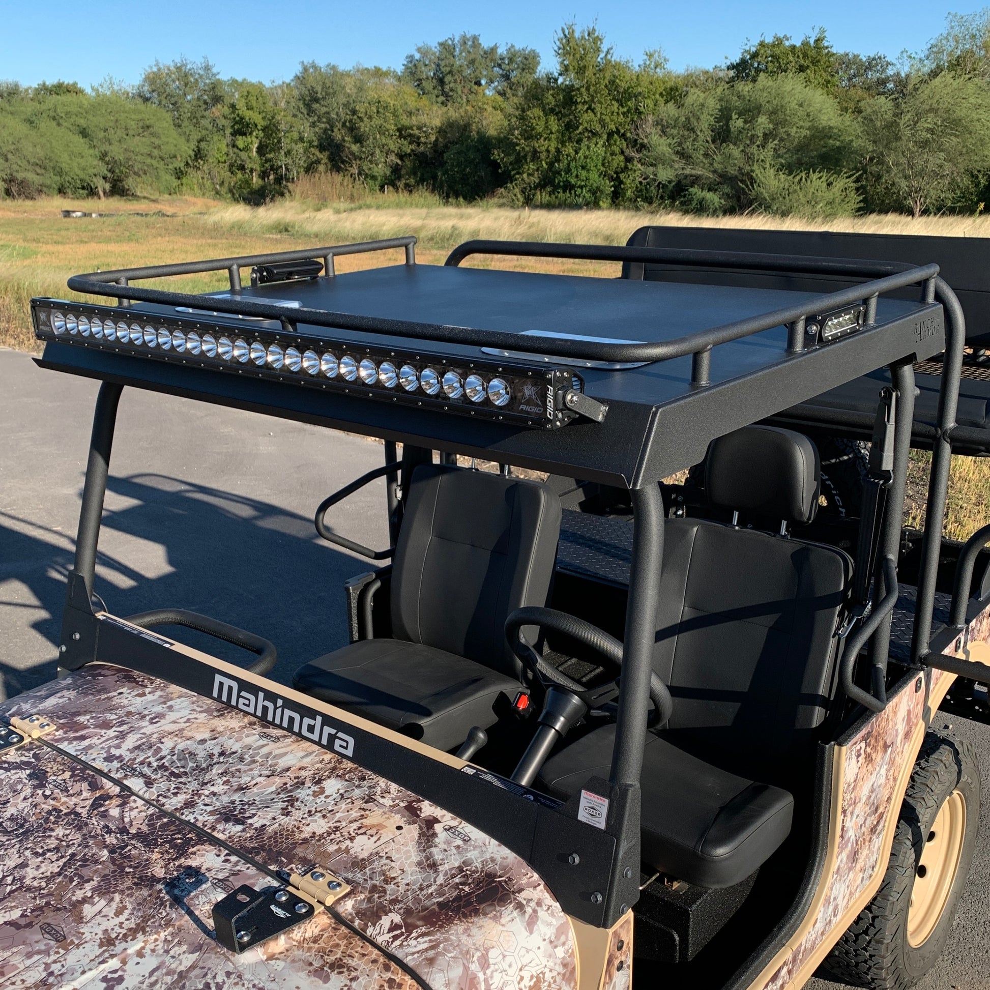 Rigid LED Light Bar shown was a custom add-on requested by customer and are NOT standard.