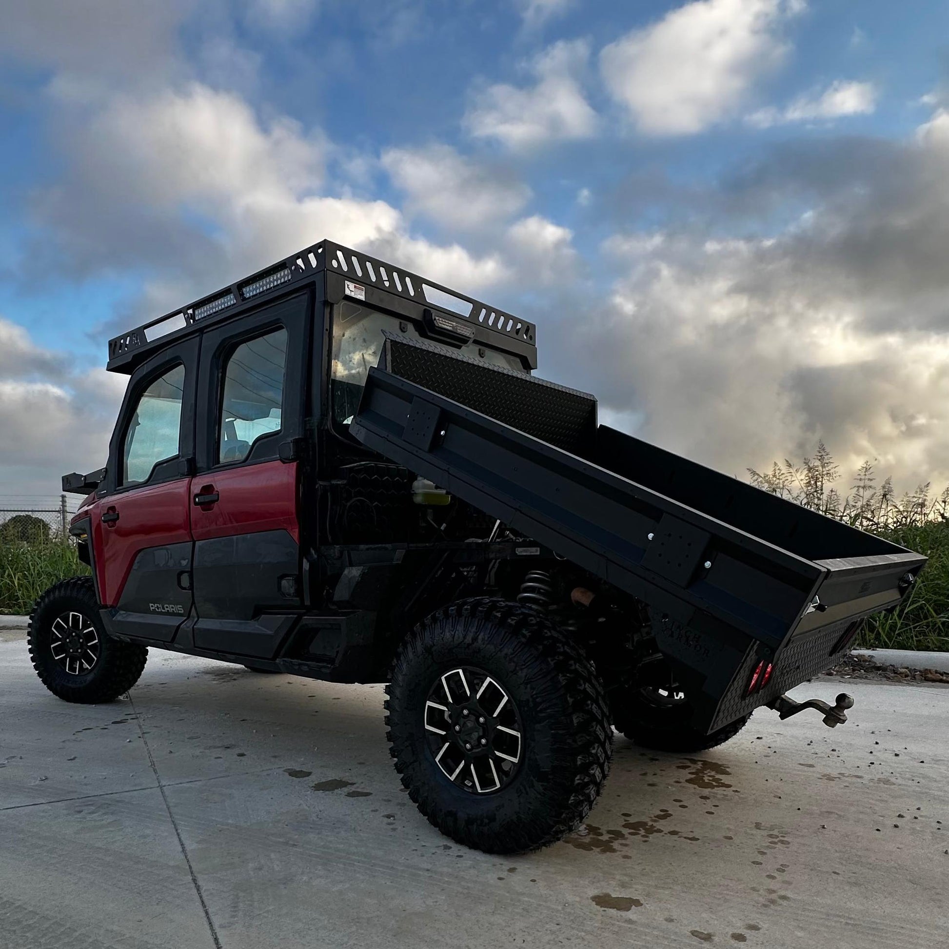 Polaris Ranger 1500 Aluminum Flatbed with Dump in Action