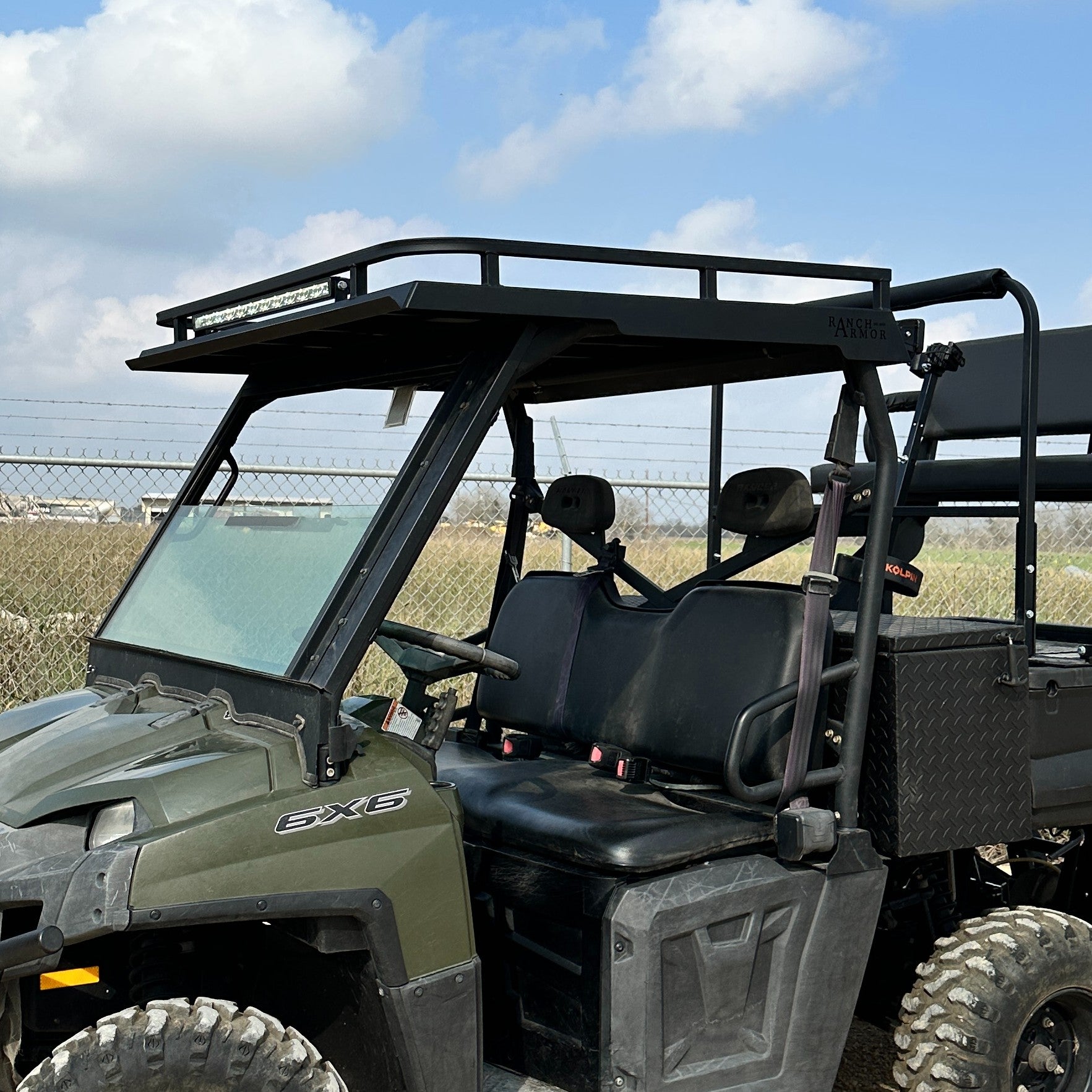 Polaris Ranger Full-Size Single Cab Metal Top (Pipe Frame 08-20)