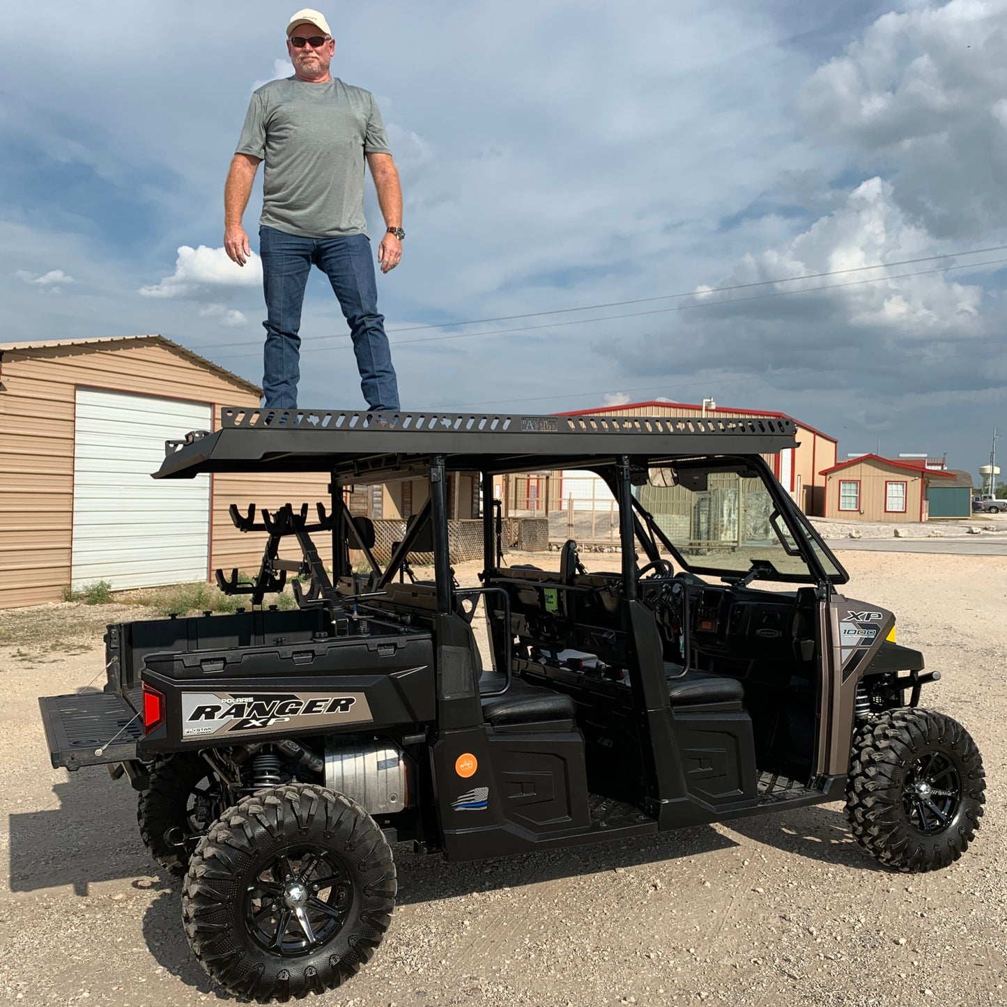 Polaris Ranger 1000 Ultra Extended UTV Top - Overhangs Over Rear Bed