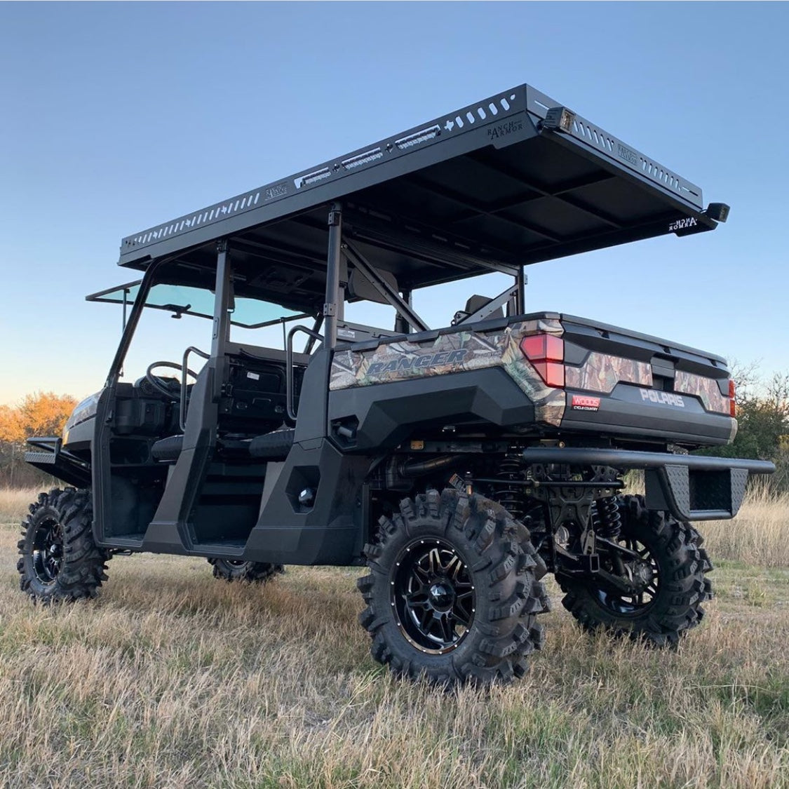 Polaris Ranger 1000 Ultra Extended UTV Top - Overhangs Over Rear Bed