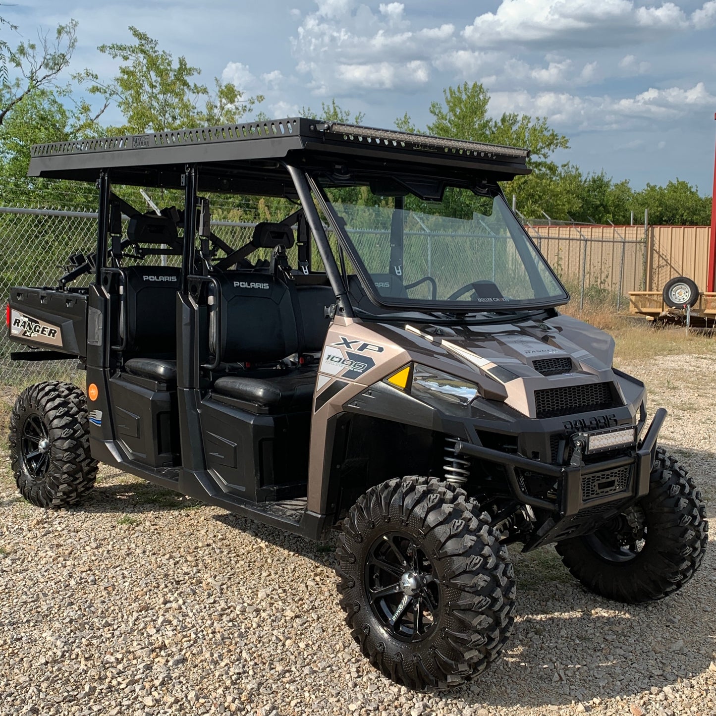 Polaris Ranger 1000 Ultra Extended UTV Top - Overhangs Over Rear Bed