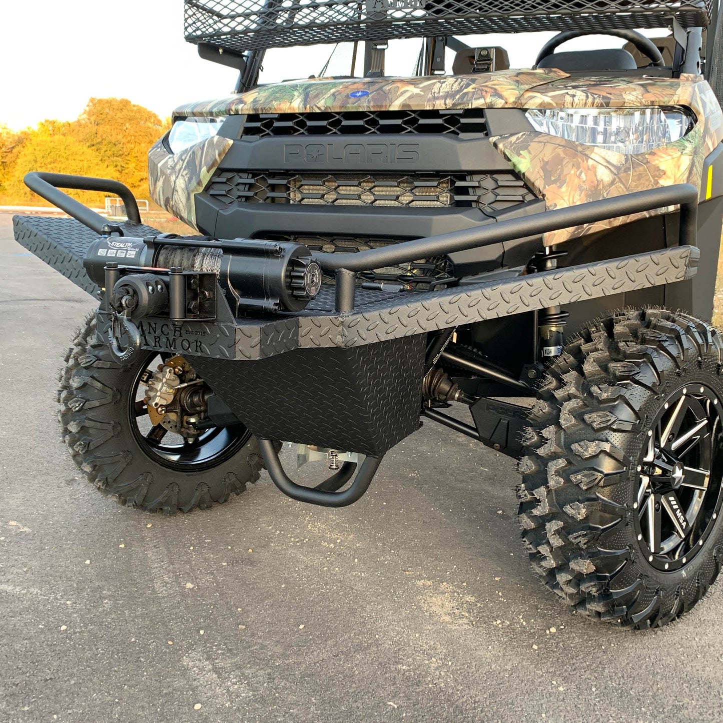 Ranch Armor Polaris Ranger Feeder Bumper Front Rack