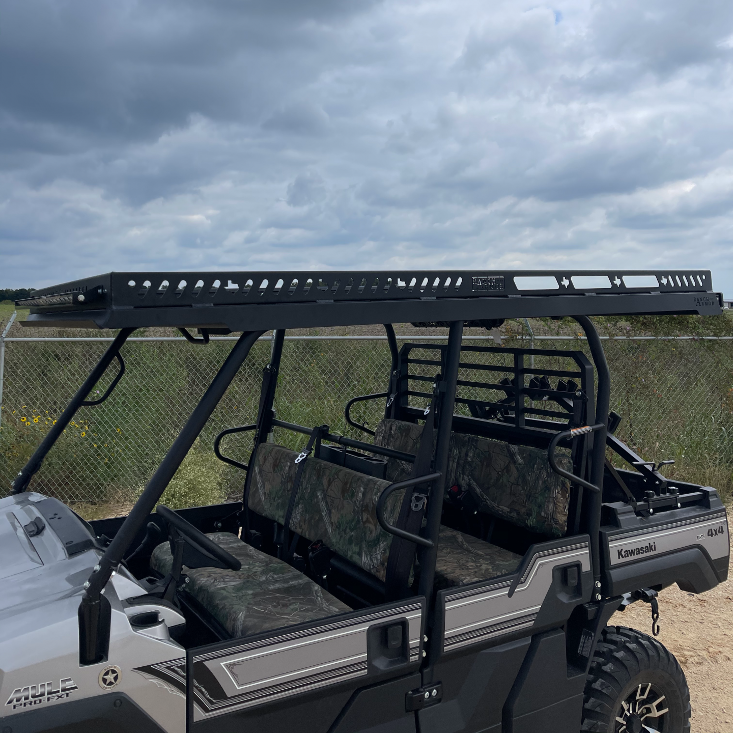 Kawasaki Mule Pro FXT/DXT Ultra Extended Top Overhangs Over Bed