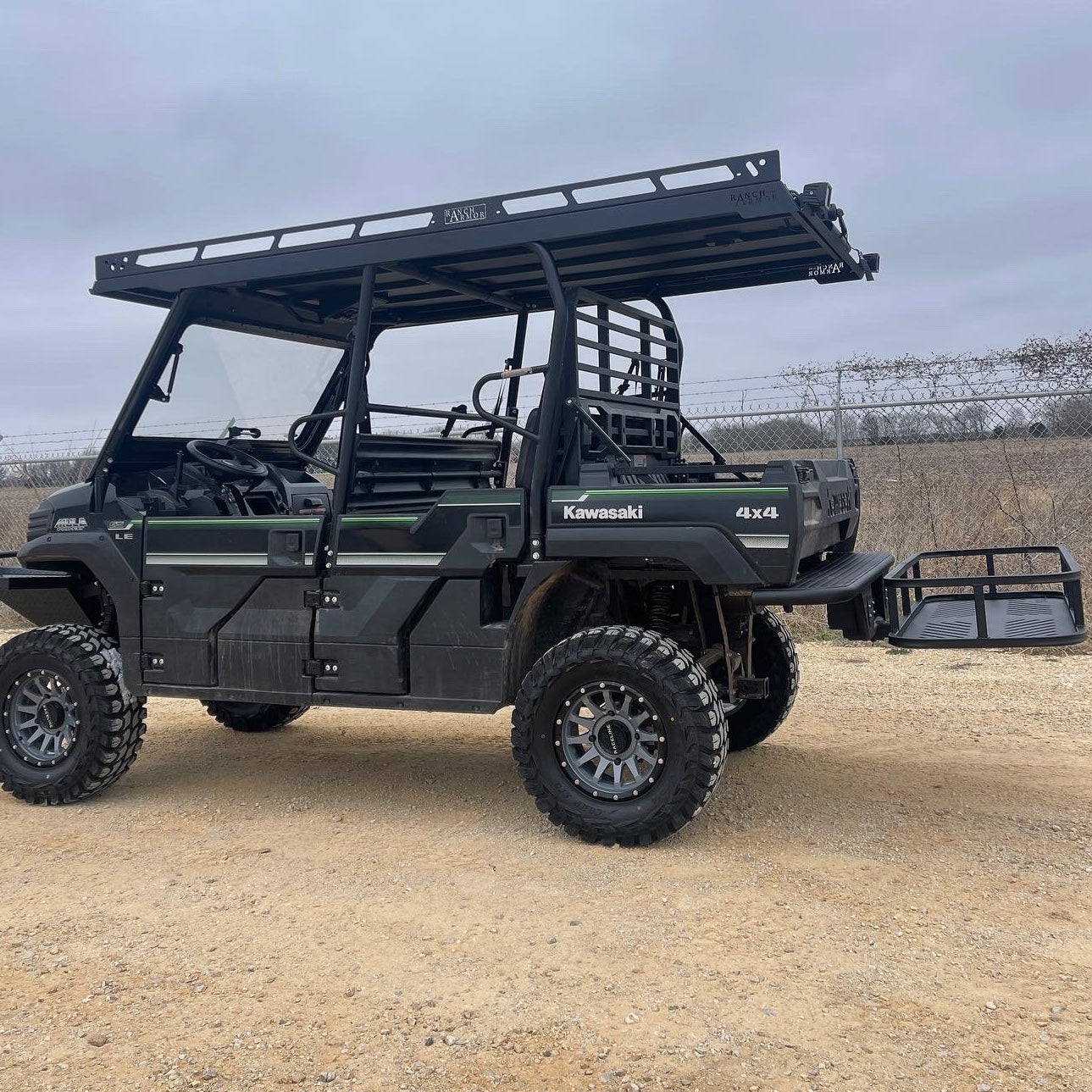 Kawasaki Mule Pro FXT/DXT Ultra Extended Top Overhangs Over Bed