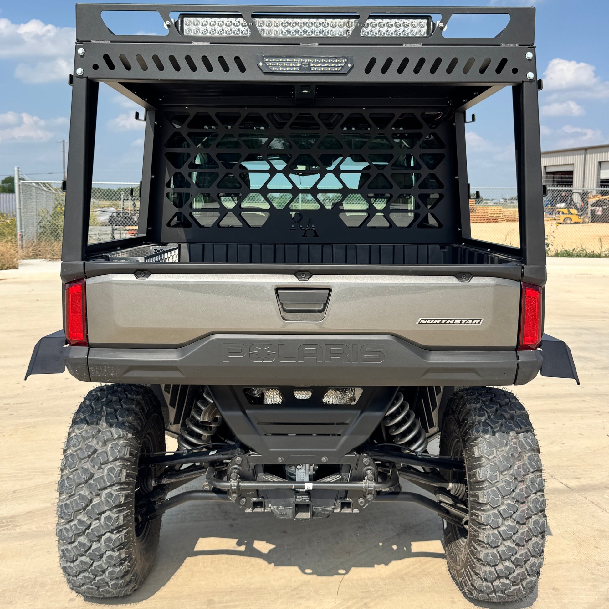 Rear View of Polaris Ranger 1500 Fenders