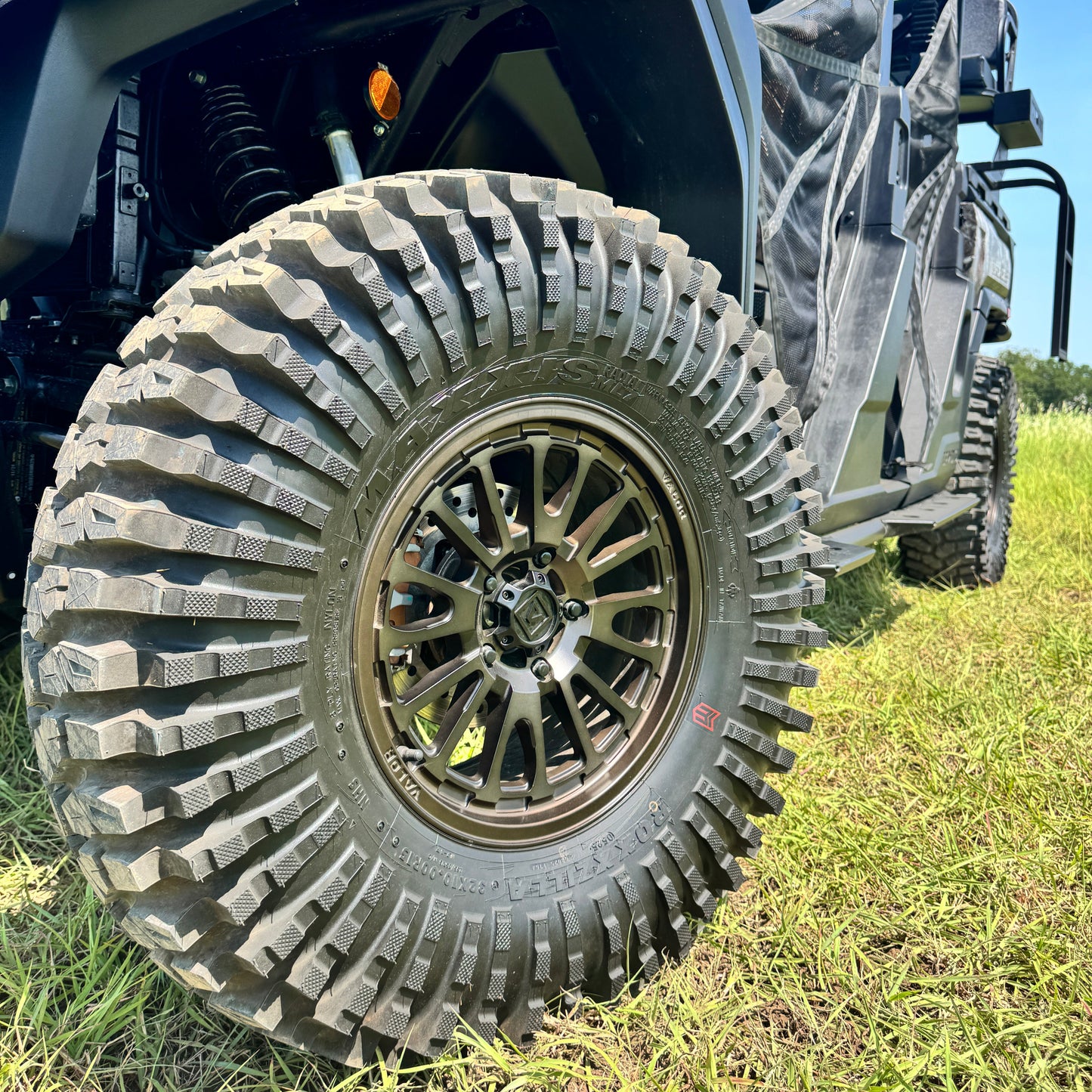 Valor Wheels and Tires on CFMoto UForce U10 XL Pro by Ranch Armor