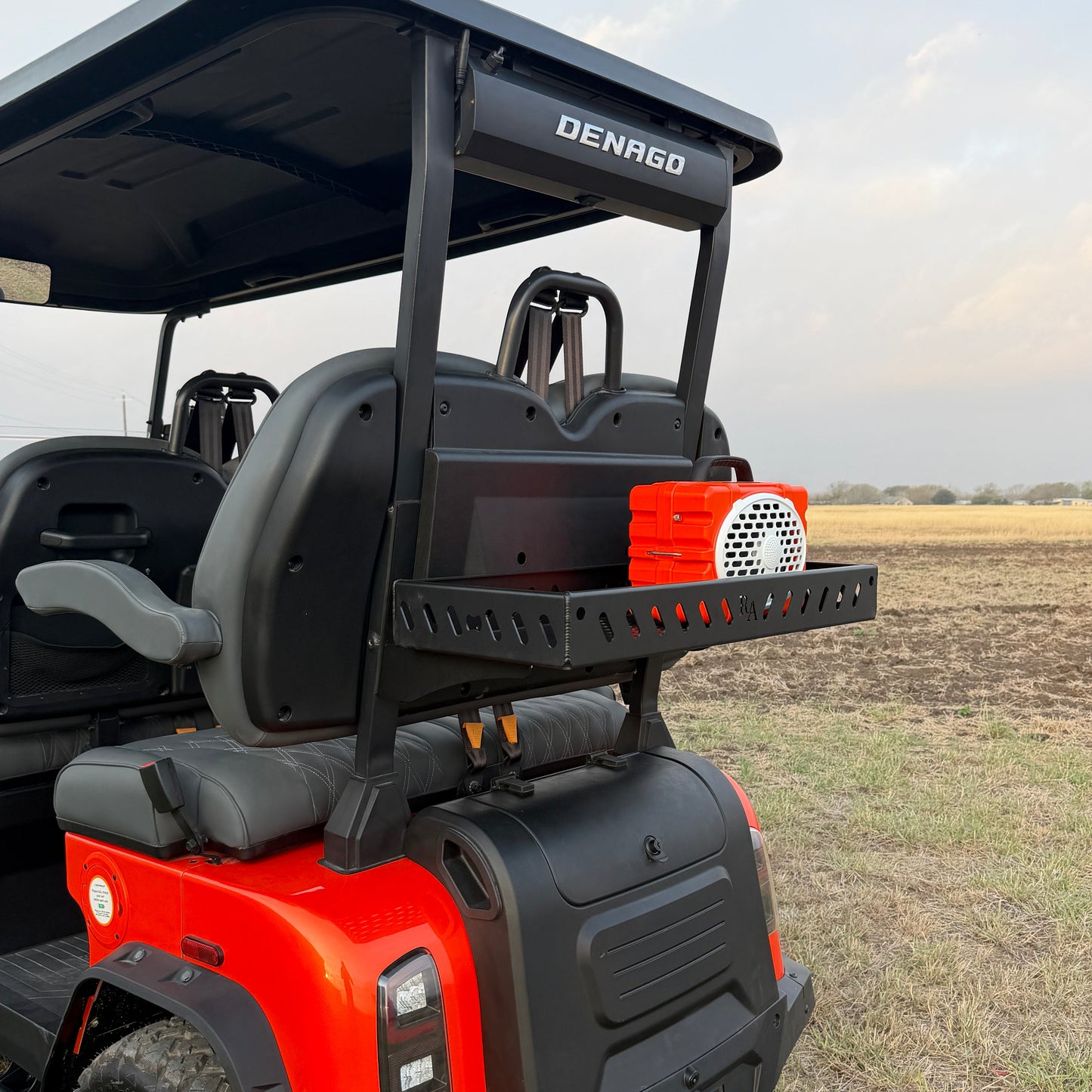 golf cart rear upper storage rack for everyday hauling