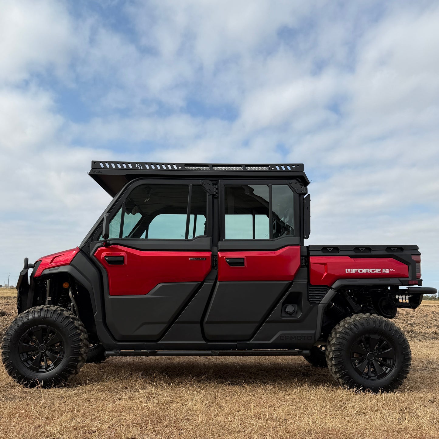 CFMoto U10 XL Pro Highland roof by Ranch Armor installed with OEM fitment