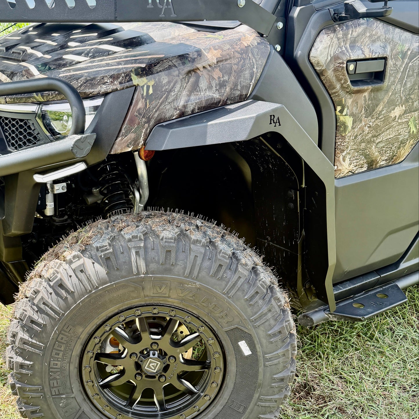 CFMoto U10 aluminum fender flares installed on utility side-by-side with durable powder-coated finish