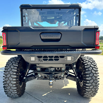 CFMoto UForce U10 Rear Bumper view with LED Flush Mount Lights and Heat Vents