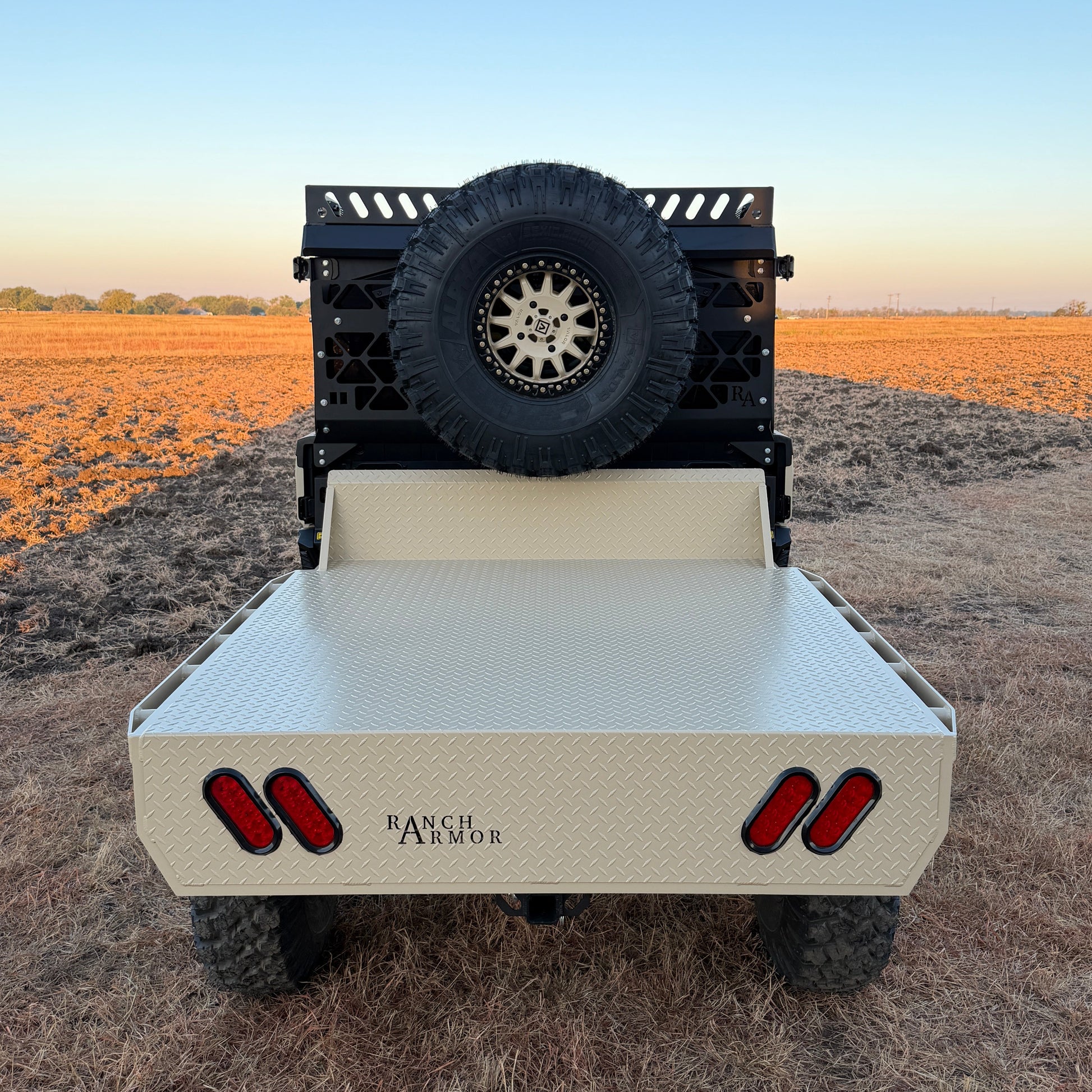 Can-Am Defender HD11 Rear View of Aluminum Flatbed