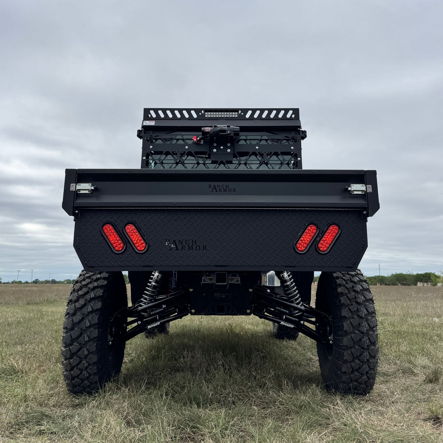Can-Am Defender Aluminum Flatbed rear end by Ranch Armor