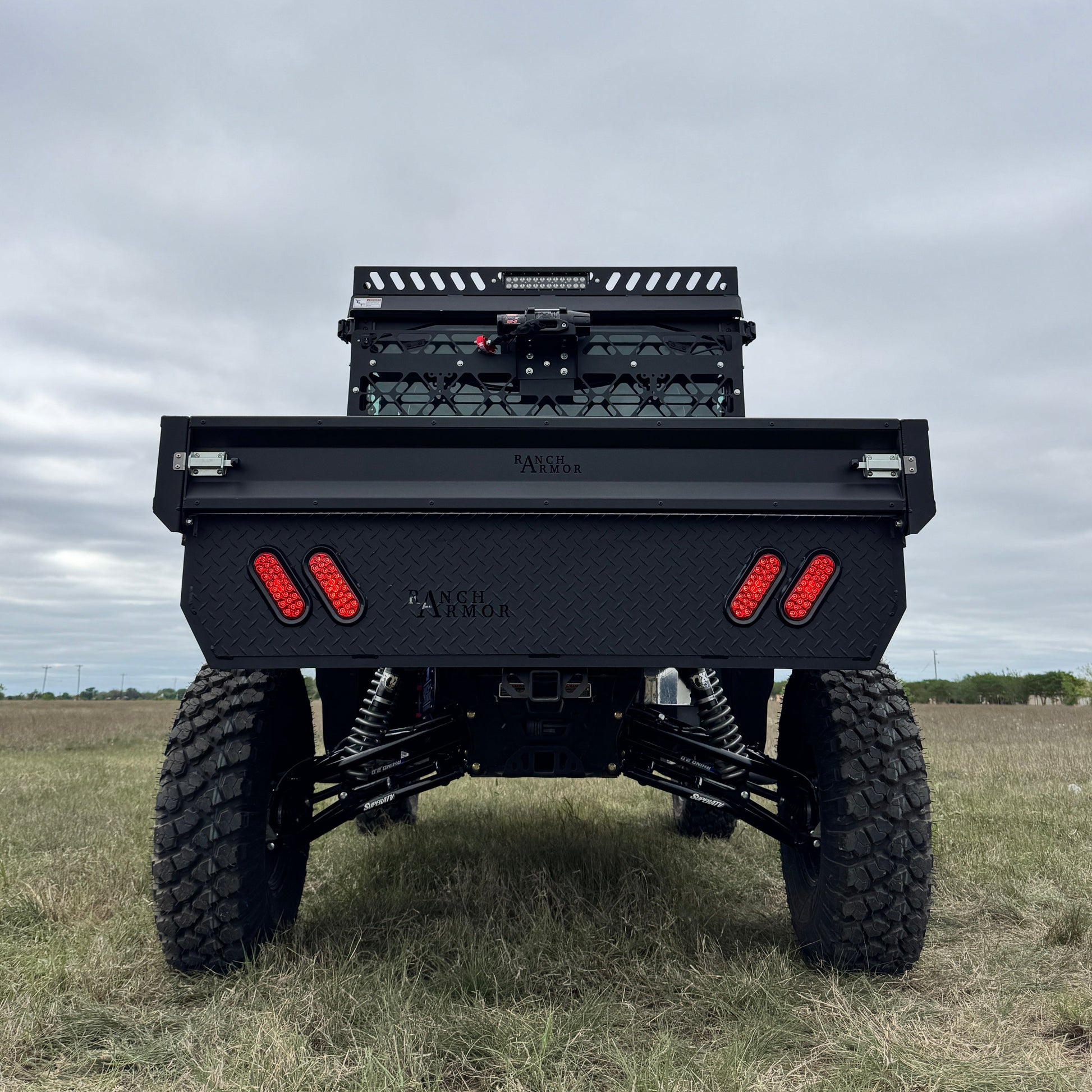 Can-Am Defender Aluminum Flatbed rear end by Ranch Armor