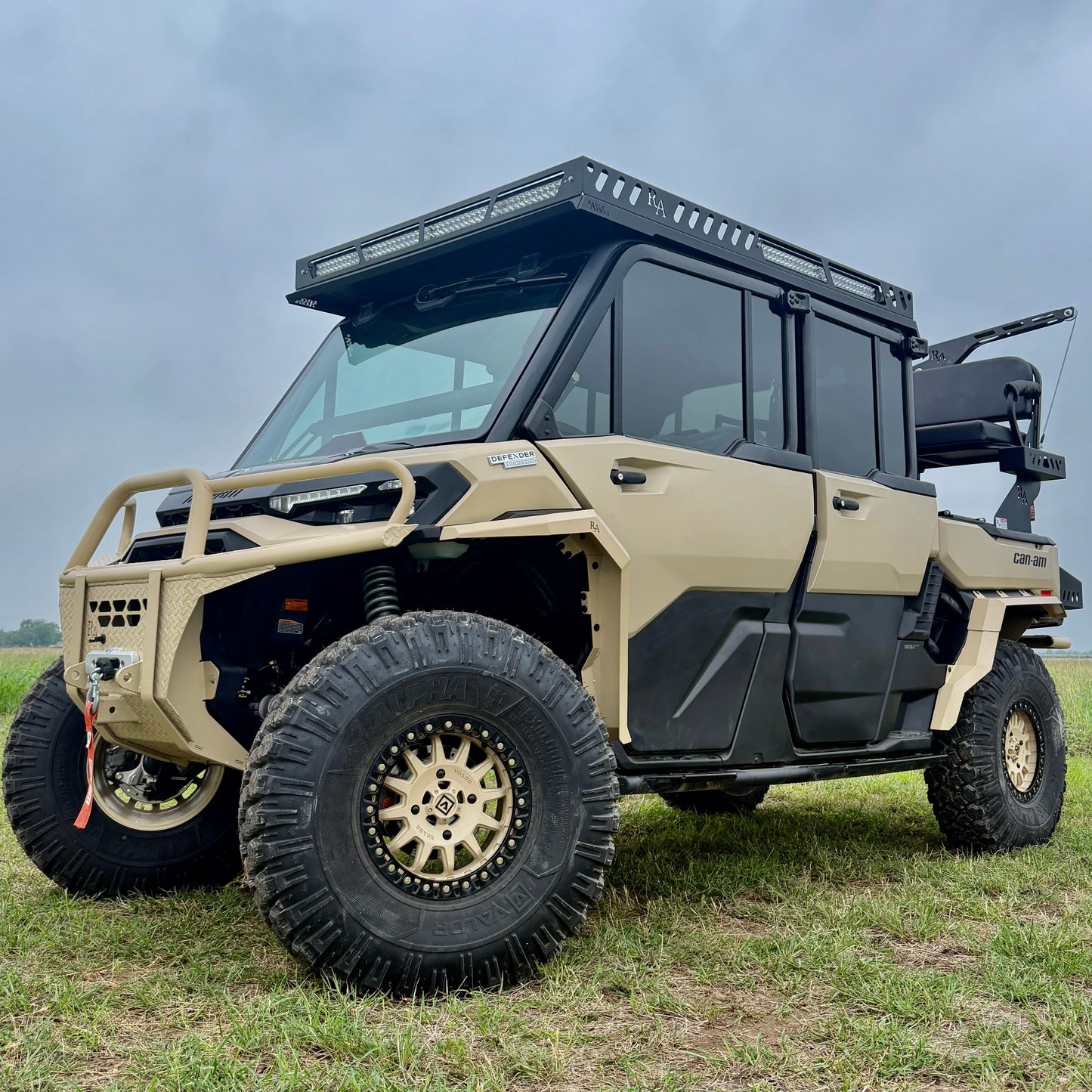 Can-Am Defender HD11 aluminum mud flaps precision engineered fit