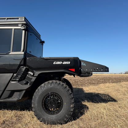 Can-Am Defender HD11 bed extension mounted on utility side-by-side truck bed