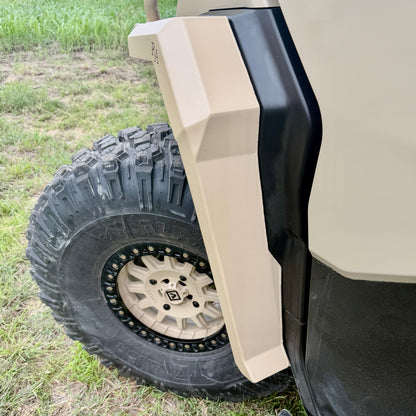 Can-Am Defender HD11 mud flaps aluminum front body line match
