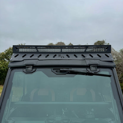 Can-Am Defender JL aluminum roof rack with direct fit mounting and rooftop storage system