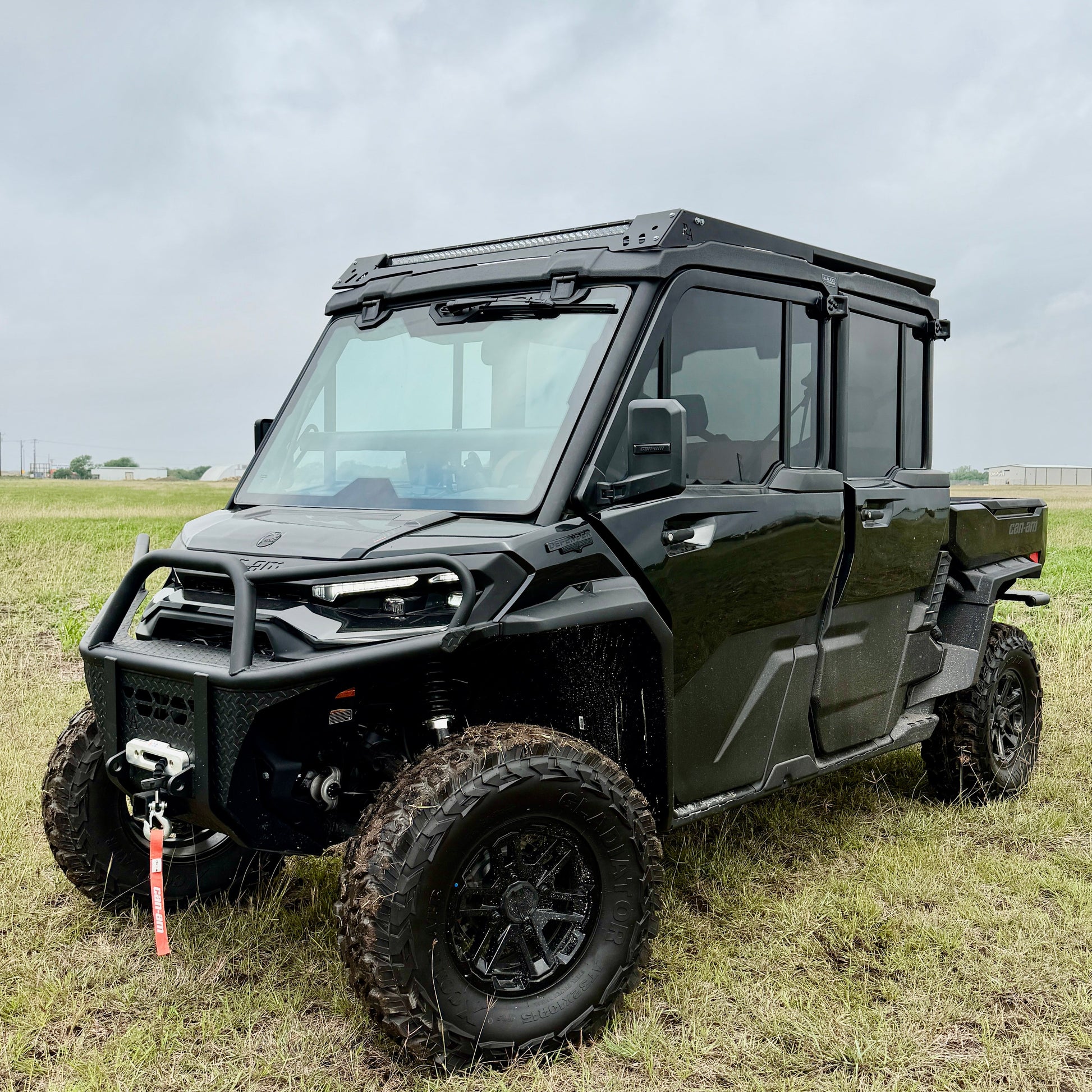 Can-Am Defender JL aluminum roof rack with modular design and rooftop cargo support system