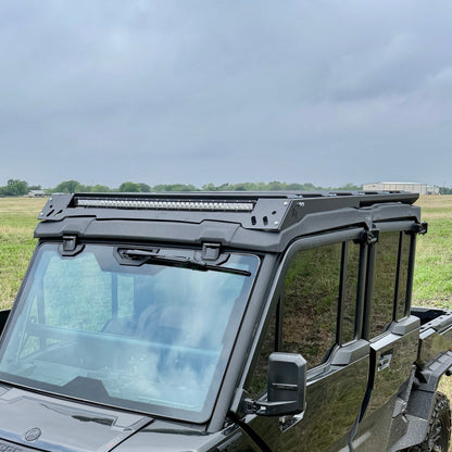 Can-Am Defender JL modular roof rack with heavy-duty aluminum and cross slats for utility use