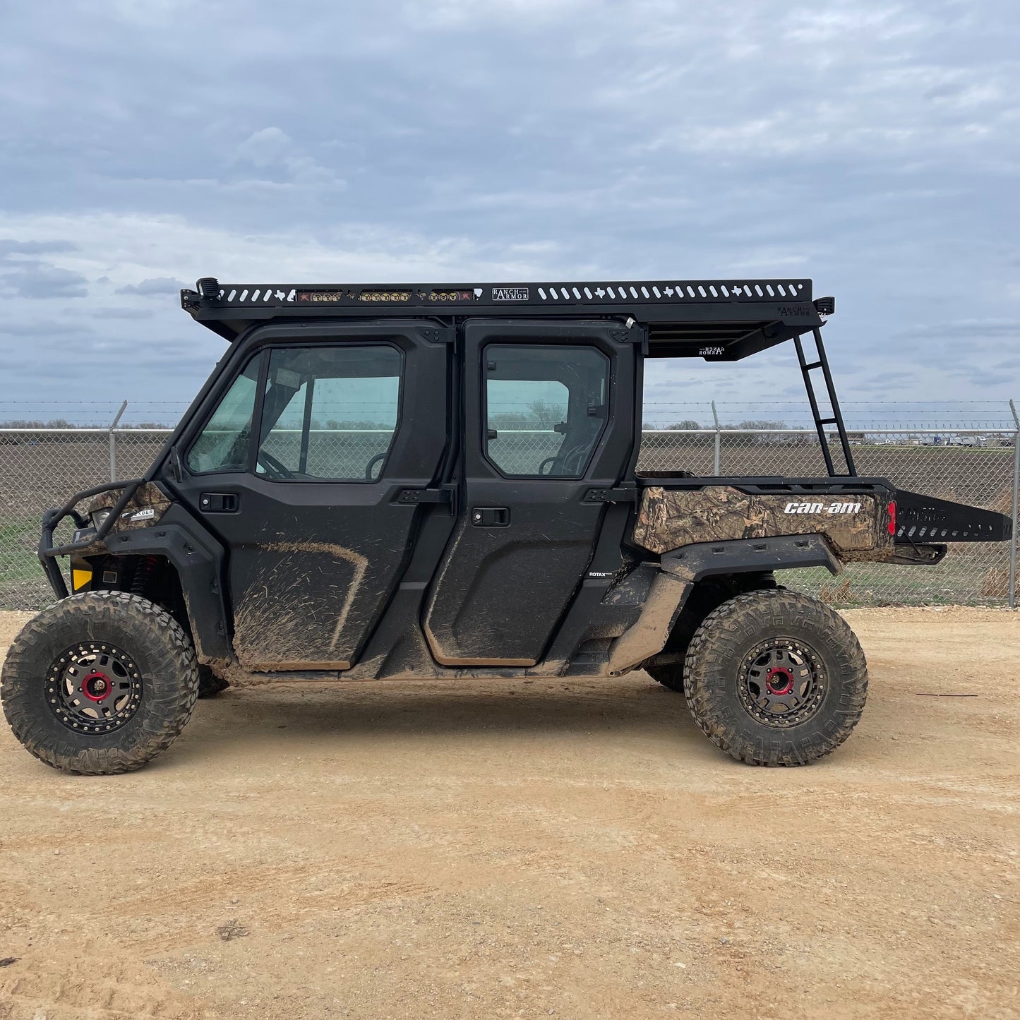 Shown with rear OPTIONAL Folding Ladder and Bed Extension