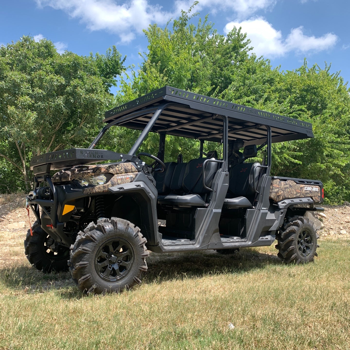 Can-Am Defender Max  Ultra Extended UTV Top - Overhangs Over Rear Bed