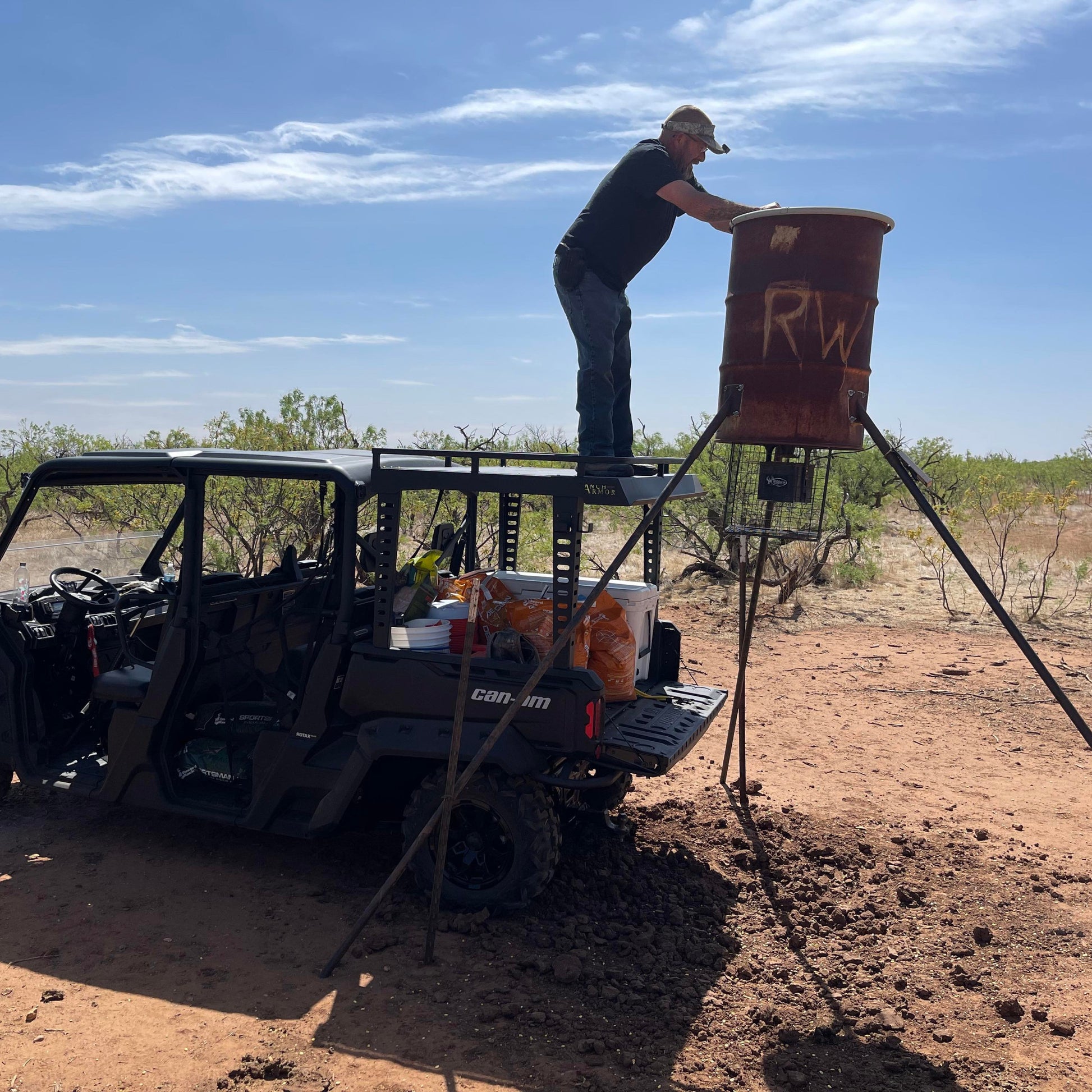 Can-Am Defender Rear Raised Bed Rack