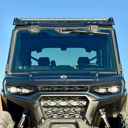 Can-Am Defender aluminum modular roof rack with lighting package installed