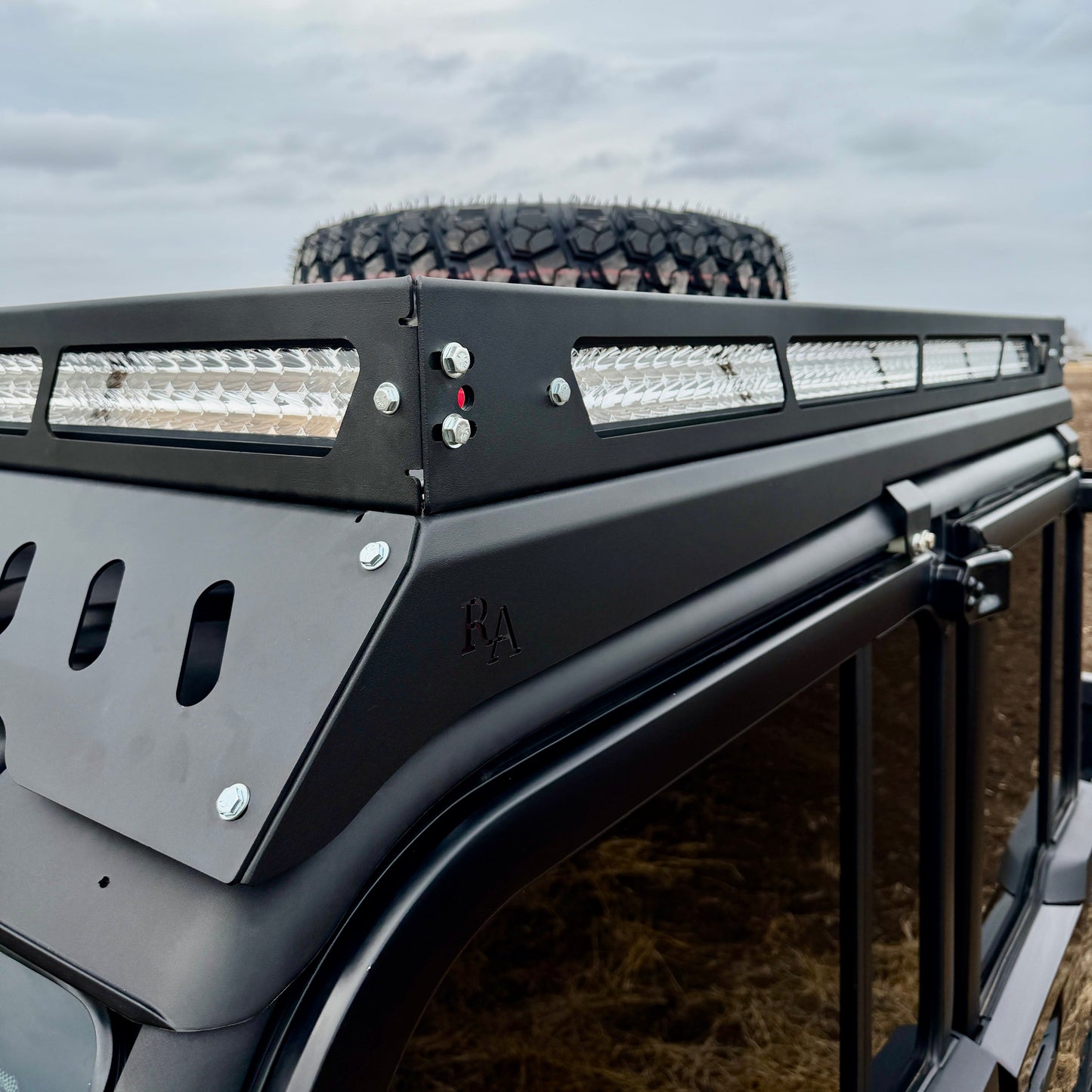 Can-Am Defender aluminum rack system with optional rack accessories