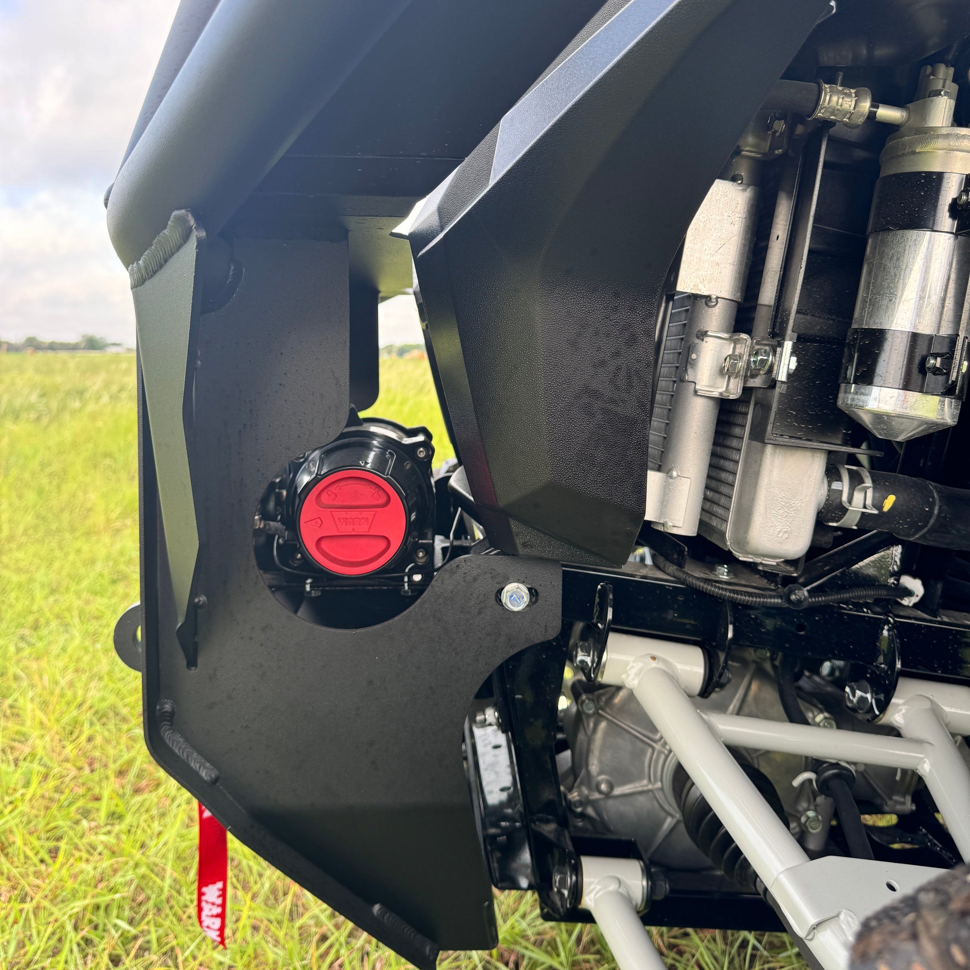 Close up of front bumper on Kawasaki Ridge