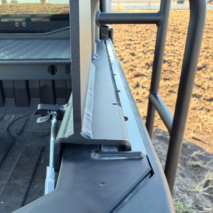 Custom-built aluminum hunting seat for Polaris Ranger 1500 by Ranch Armor