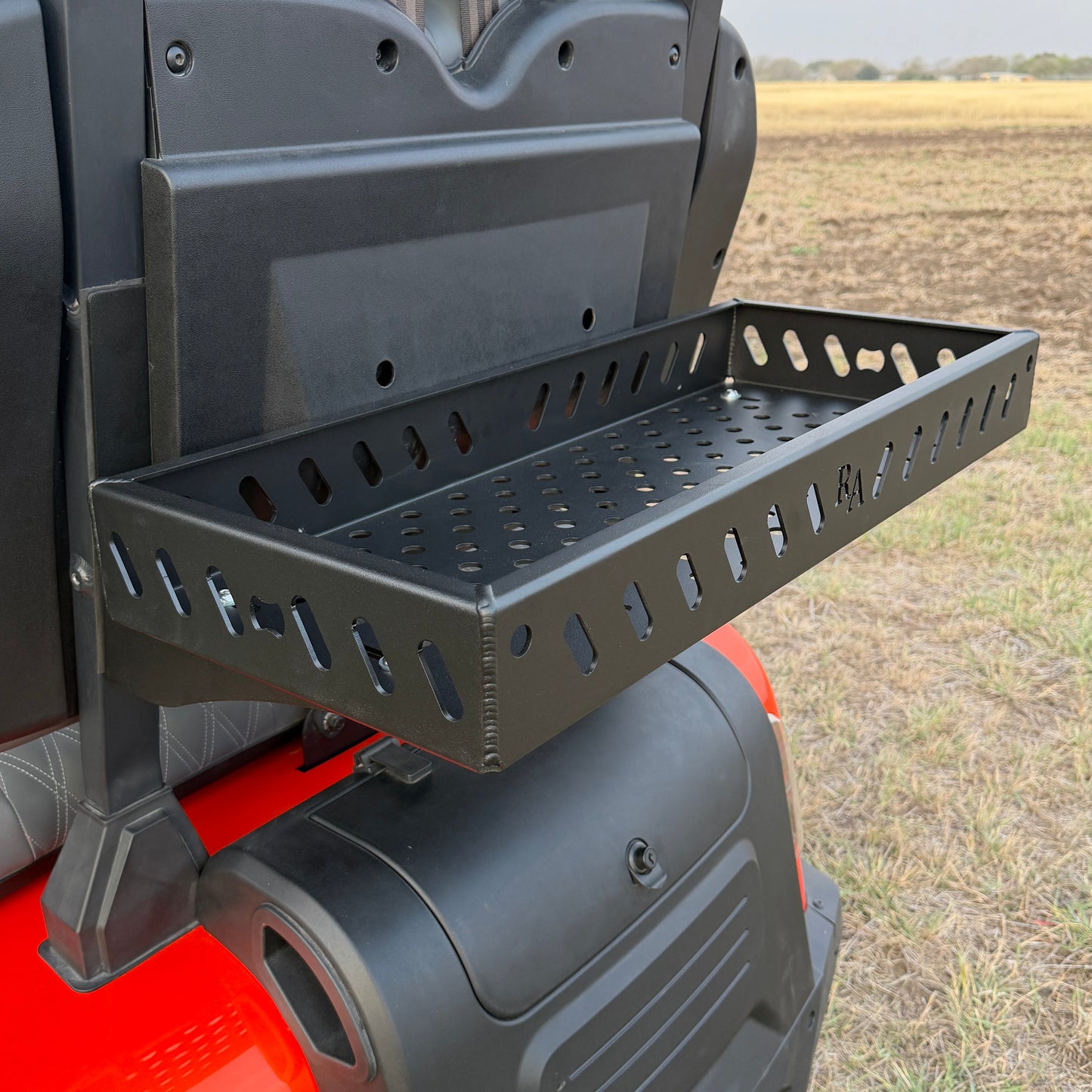 Denago Rover upper storage basket installed on rear seat