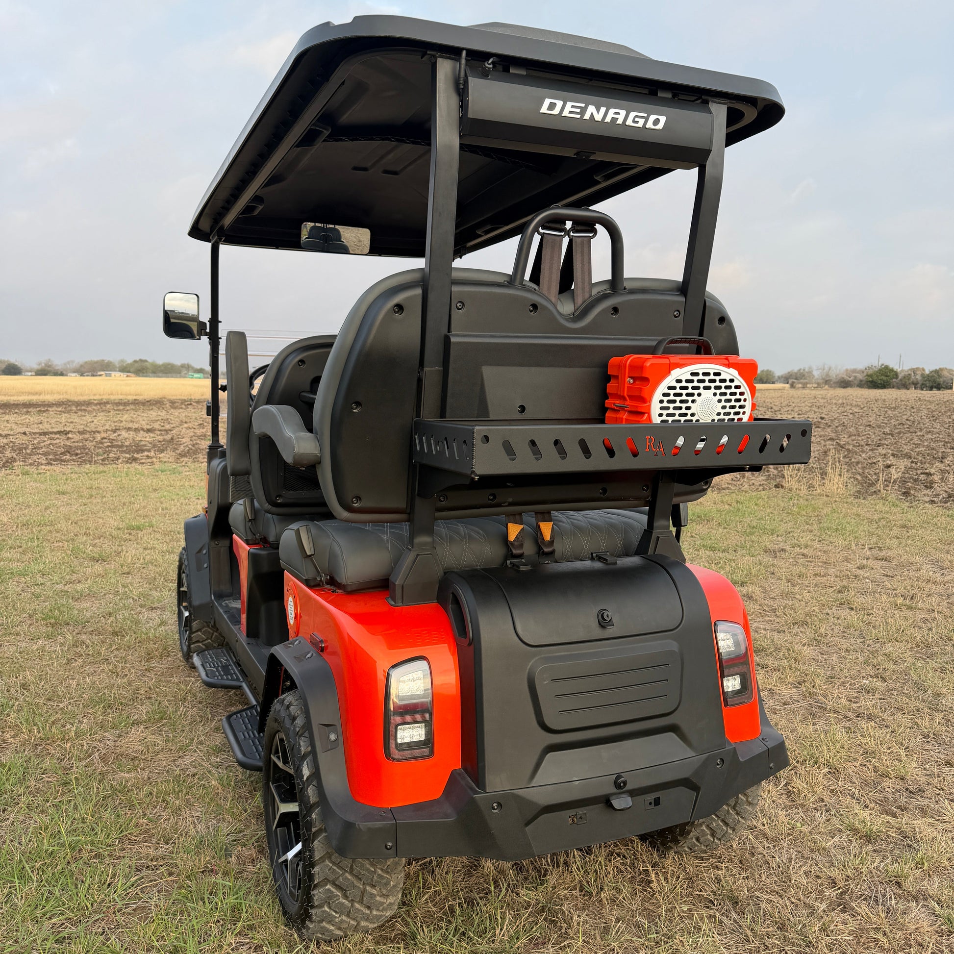 Denago golf cart upper rear basket for extra storage