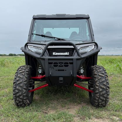 Durable Kawasaki Ridge front bumper replacement with aggressive styling and trail-ready protection.